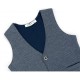 Жилет дитячий Breeze трикотажный с кармашками (10555-152B-blue)
