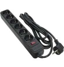 Мережевий фільтр живлення Patron 3.0 m3*1mm2 (SP-1063) 6 розеток BLACK (EXT-PN-SP-1063)