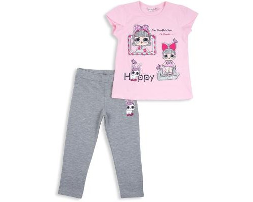 Набір дитячого одягу Breeze з лялькою (11858-104G-pink)