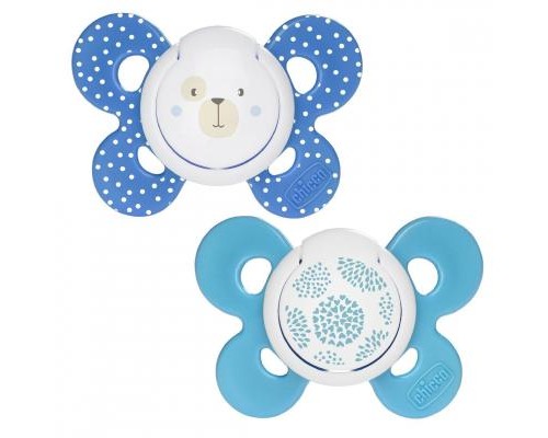 Пустушка Chicco Physio Comfort силіконова 6-16 міс 2 шт блакитна (74933.21.00.00)