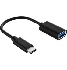 Дата кабель OTG USB 2.0 AF to Type-C black XoKo (XK-AC230-BK)