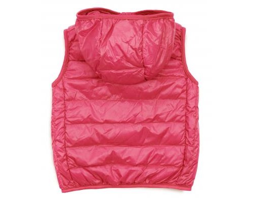 Жилет дитячий Kurt пуховий з капюшоном (V-HT-580T-116-pink)