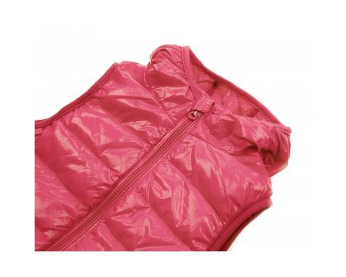 Жилет дитячий Kurt пуховий з капюшоном (V-HT-580T-116-pink)