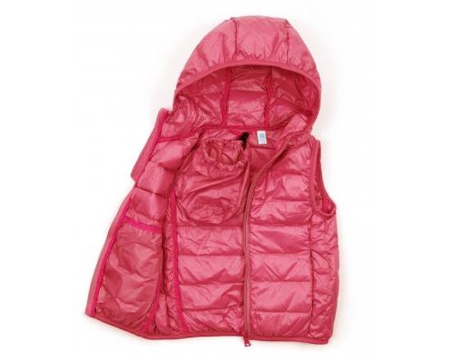 Жилет дитячий Kurt пуховий з капюшоном (V-HT-580T-116-pink)