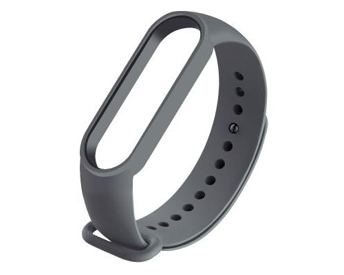 Ремінець до фітнес браслета BeCover Silicone для Xiaomi Mi Smart Band 5 Gray (705066)