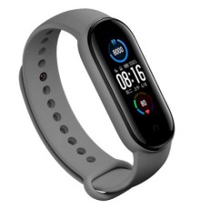 Ремінець до фітнес браслета BeCover Silicone для Xiaomi Mi Smart Band 5 Gray (705066)