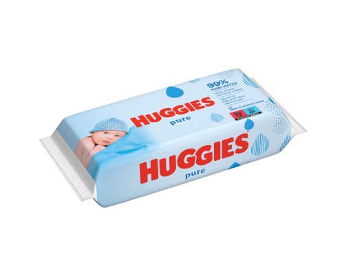 Дитячі вологі серветки Huggies Pure 56 шт (5029053550039)