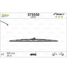Щітка склоочисника Valeo 575550
