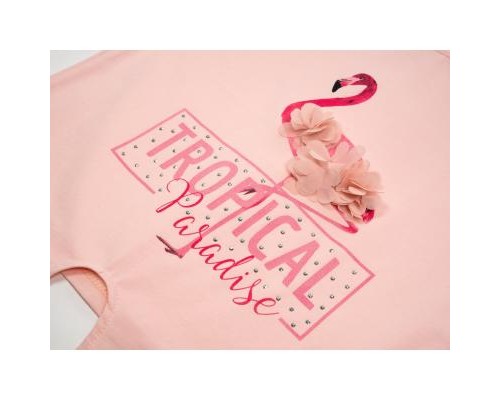 Футболка дитяча Smile з фламінго (3130-152G-peach)