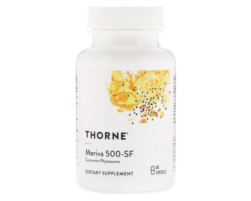 Трави Thorne Research Фітосоми куркумін 500-SF, Curcumin Phytosome Meriva, 60 геле (THR-00485)
