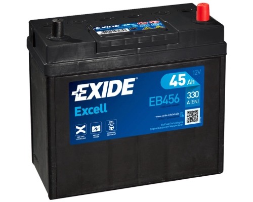 Акумулятор автомобільний EXIDE EXCELL 45A (EB456)