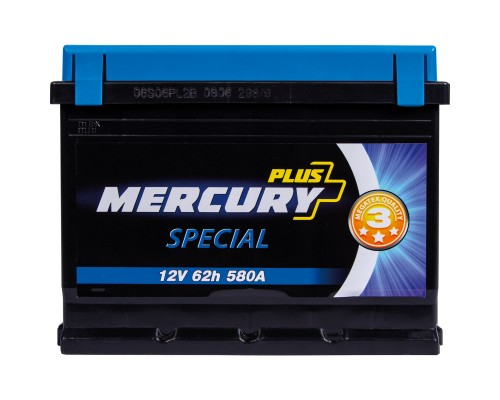 Акумулятор автомобільний MERCURY battery SPECIAL Plus 62Ah (P47289)