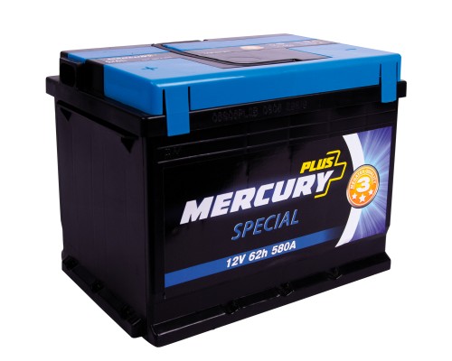 Акумулятор автомобільний MERCURY battery SPECIAL Plus 62Ah (P47289)