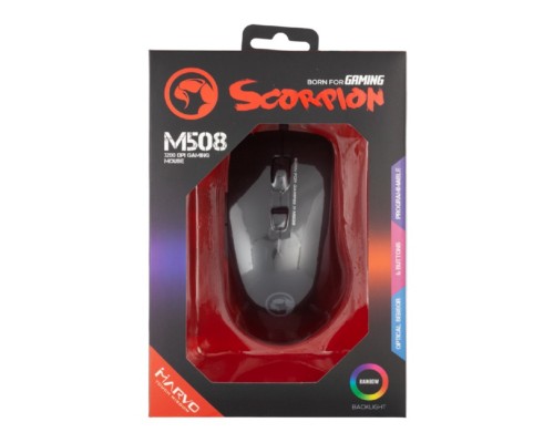 Мишка Marvo M508 Multi-LED USB Black (M508)