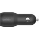 Зарядний пристрій Belkin Car Charger (24W) Dual USB-A, USB-A - USB-C, 1m, black (CCE001BT1MBK)