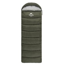 Спальний мішок Naturehike U350 NH20MSD07 Hollow Cotton Right Green (6927595767238-R)