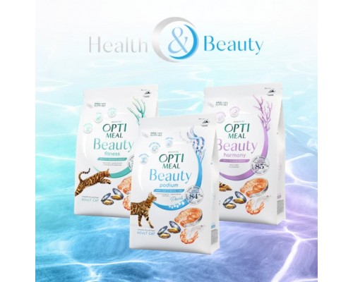 Сухий корм для кішок Optimeal Beauty Harmony беззерновий на основі морепродуктів 1.5 кг (4820215366908)