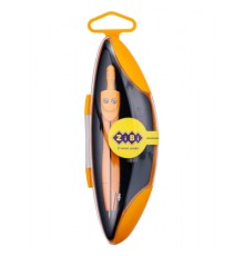 Циркуль ZiBi NEON START, у тв. футляр, зап.грифель, помаранчевий, KIDS Li (ZB.5323NS-08)