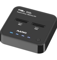 Док-станція для накопичувачів Maiwo 2*NVMe M.2 SSD Key M/B+M USB 3.1 Gen2 Type-C (K3016P)
