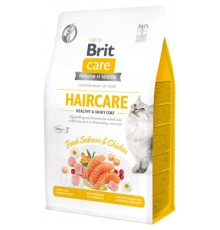 Сухий корм для кішок Brit Care Cat GF Haircare Healthy and Shiny Coat 400 г (8595602540891)