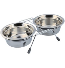 Посуд для собак Trixie не ковзаюча підставка з мисками 950 мл/16 см (4011905252322)