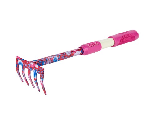 Граблі Flora 5-ти зубні, pink, TPR (5043154)
