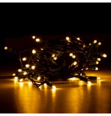 Гірлянда Novogod`ko вулична, 65 LED, IP65, білий теплий, зелений провід, 12,25 м (801190)
