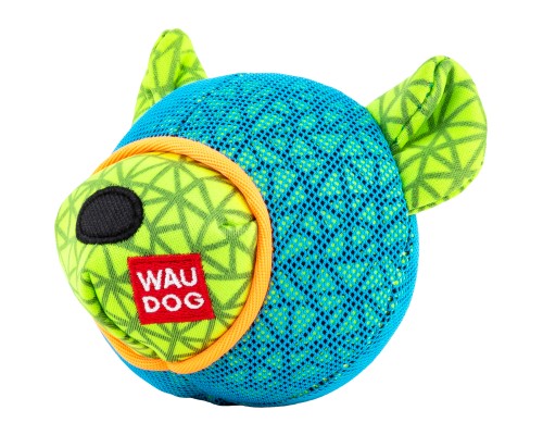 Іграшка для собак WAUDOG Fun Ведмедик 12х11 см блакитна (62052)
