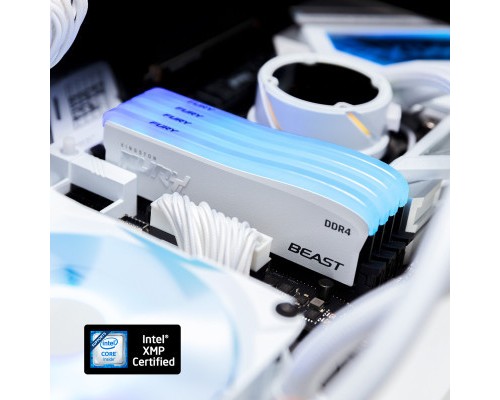 Модуль пам'яті для комп'ютера DDR4 8GB 3600 MHz Beast White RGB SE Kingston Fury (ex.HyperX) (KF436C17BWA/8) Модуль пам'яті для комп'ютера DDR4 8GB 3600 MHz Beast White RGB SE Kingston Fury (ex.HyperX) (KF436C17BWA/8)