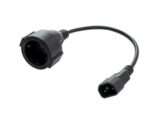 Кабель живлення C14 M to Schuko F 0.75mm2 Copper Vinga (VPCC14S75C)