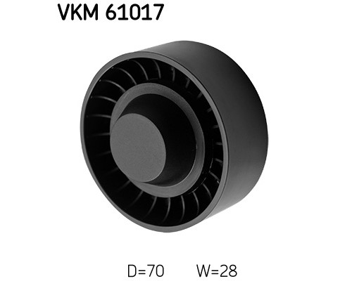 Ролик натягувача ременя SKF VKM 61017