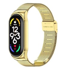 Ремінець до фітнес браслета BeCover Metal для Xiaomi Mi Smart Band 7 Gold (707495)
