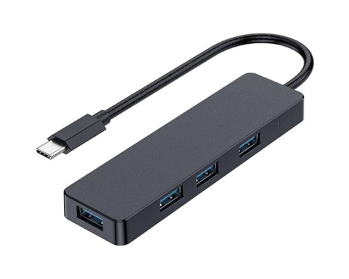 Концентратор Gembird USB-C UHB-U3P4-01 4 ports USB 3.1 (UHB-CM-U3P4-01)