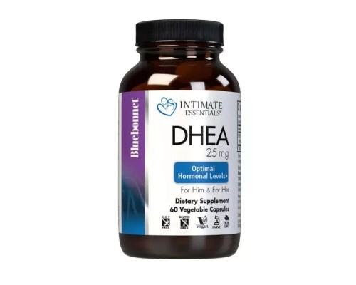 Вітамінно-мінеральний комплекс Bluebonnet Nutrition Дегідроепіандростерон, 25 мг, Intimate Essenitals, DHEA, 60 вегетарі (BLB4016)