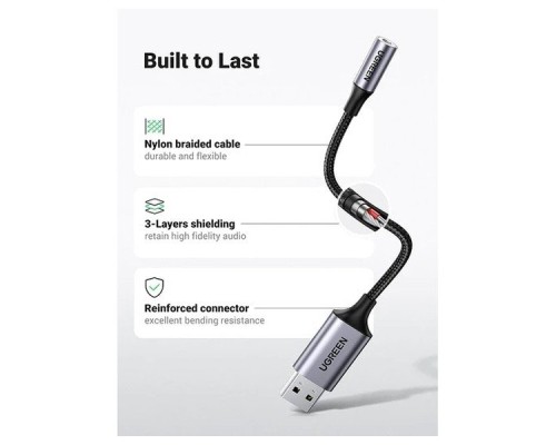 Звукова плата Ugreen CM477 black (30757)
