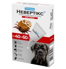 Краплі для тварин Superium Nevertix Протикліщові для собак від 40 кг (9140)