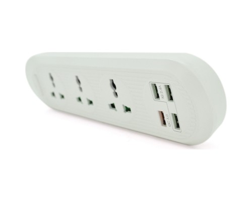 Мережевий фільтр живлення Voltronic TВ-Т16, 4роз, 3*USB White (ТВ-Т16-White)