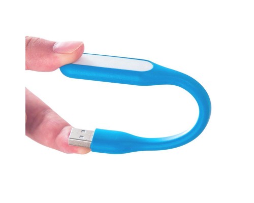 Лампа USB Optima LED, гнучка, синій (UL-001-BLU)