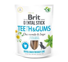 Ласощі для собак Brit Dental Stick Teeth&Gums ромашка і шавлія 251 г (8595602564354)
