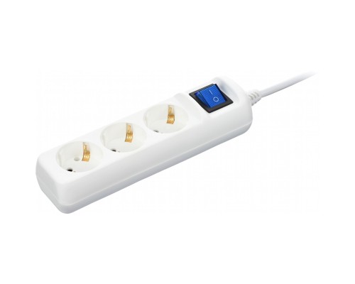 Мережевий фільтр живлення 2E 3xSchuko, 1.5м (2E-U03ESM1.5)