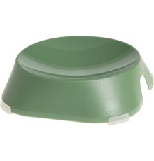 Посуд для котів Fiboo Flat Bowl миска з антиковзаючими накладками зелена (FIB0087)
