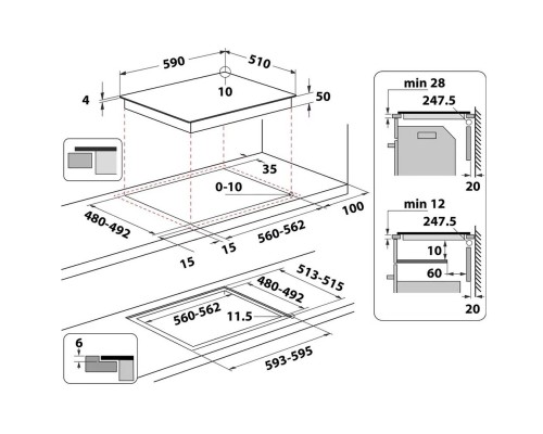 Варочна поверхня Whirlpool WLB4060CPNE