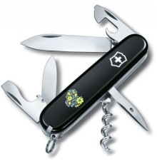 Ніж Victorinox Spartan Ukraine 91 мм Чорний Квіткове серце (1.3603.3_T1246u)
