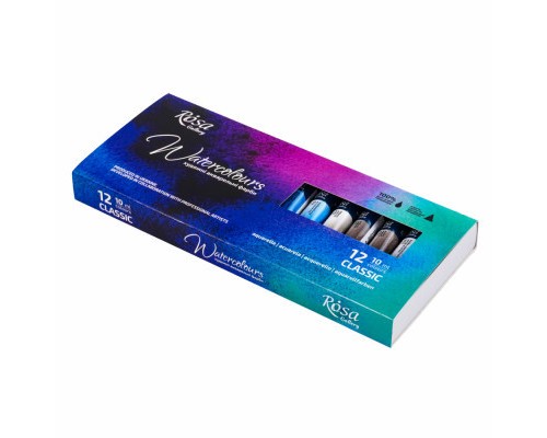 Акварельні фарби Rosa Gallery Classic 12 кольорів по 10 мл (4823098540687) Акварельні фарби Rosa Gallery Classic 12 кольорів по 10 мл (4823098540687)