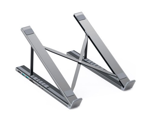 Порт-реплікатор Choetech USB-C 7-in-1 (HDMI/PD/картридер/USB-A/USB-C) Docking Station (HUB-M48-GY)