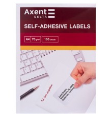Етикетка самоклеюча Axent 105x74,25 (8 на листі) с/кл (100 листів) (D4462-A)