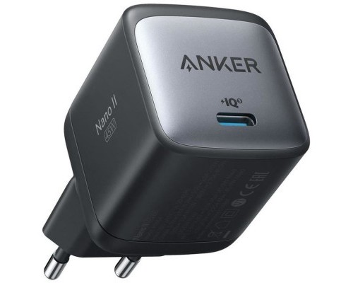 Зарядний пристрій Anker PowerPort 713 Nano II - 45W USB-C GaN Black (A2664G11)