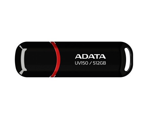 USB флеш накопичувач ADATA 512GB UV150 Black USB 3.2 (AUV150-512G-RBK) 