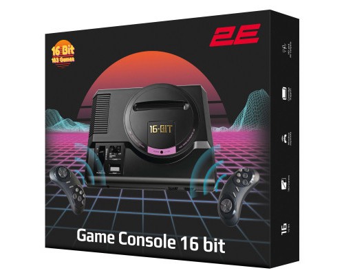 Ігрова консоль 2E 16bit HDMI (2 бездротових геймпада, 188 ігор) (2E16BHDWS188) 