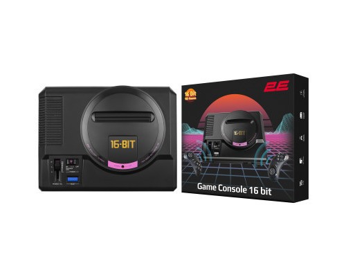 Ігрова консоль 2E 16bit HDMI (2 бездротових геймпада, 188 ігор) (2E16BHDWS188) 